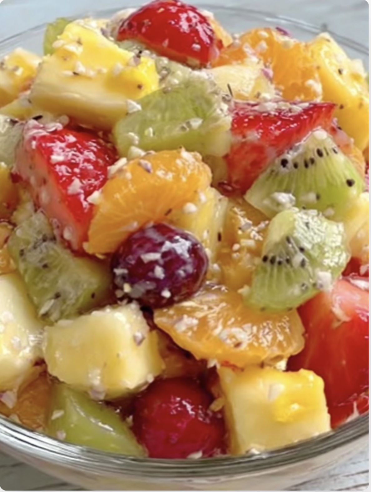 Fresh Tropical Fruit Salad Bowl - 1